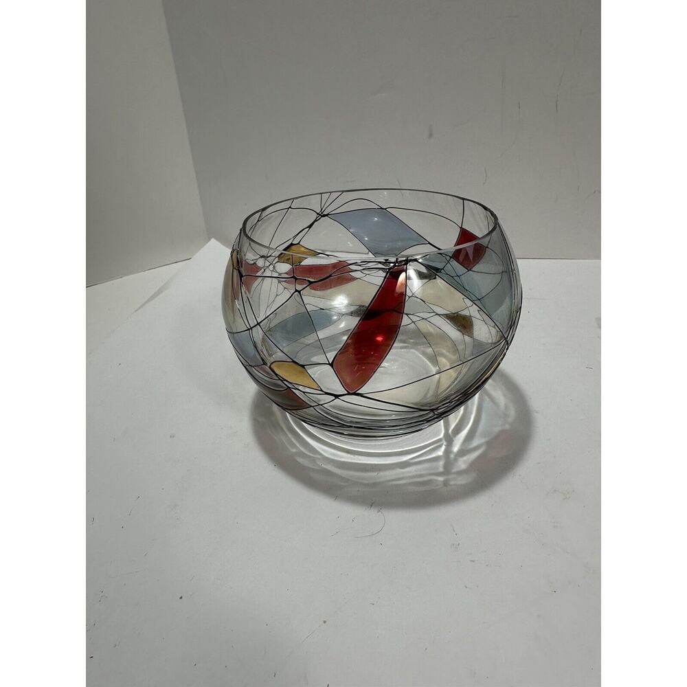 Partylite Calypso Mosaic Stained Glass W/‎ Tealight Candle Votive Holder Retired - Picture 6 of 13